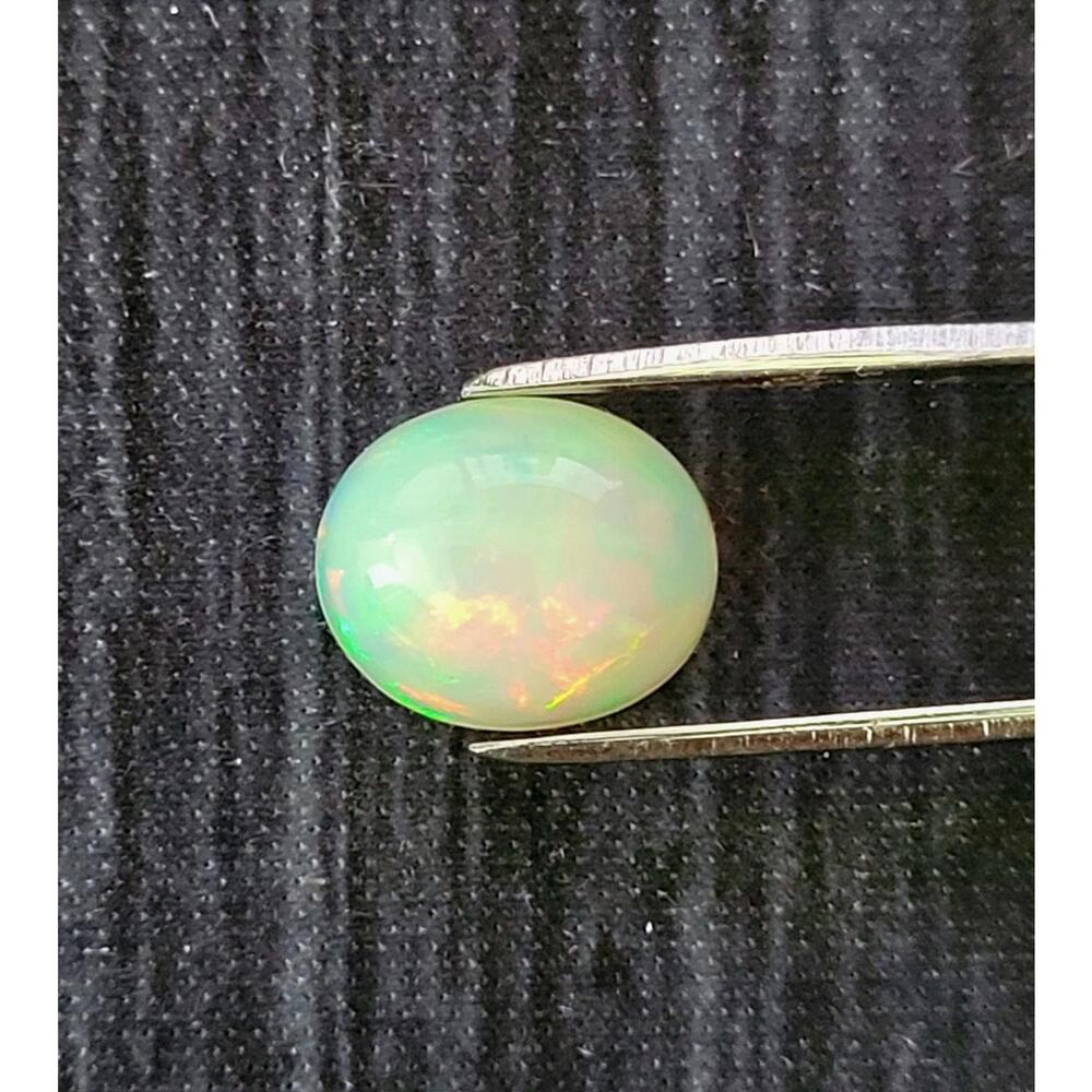Certified Natural Opal 3.74cts Cabochon Fire Brilliant‎ Color